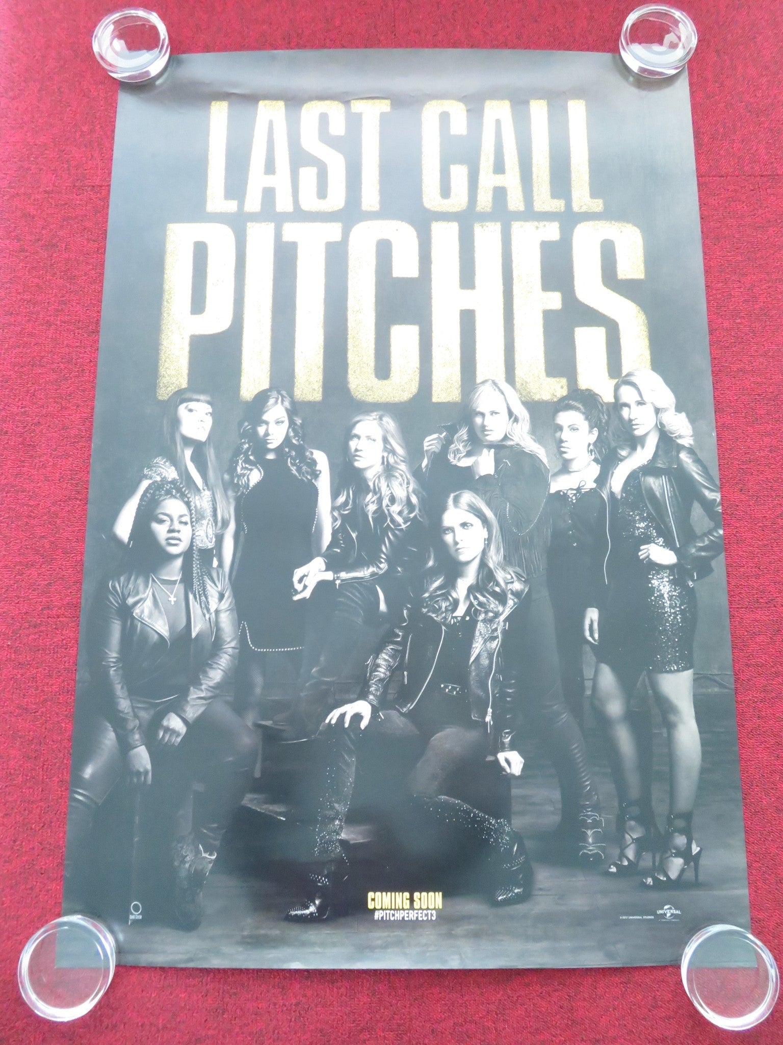 Pitch Perfect 3 US One Sheet Rolled Poster Anna Kendrick Rebel Wilson 2017 Movie posters