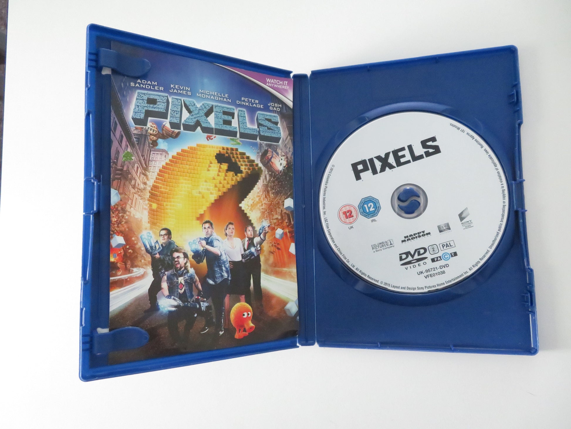 Pixels (DVD) Adam Sandler Peter Dinklage 2015 Region 2 Movie posters