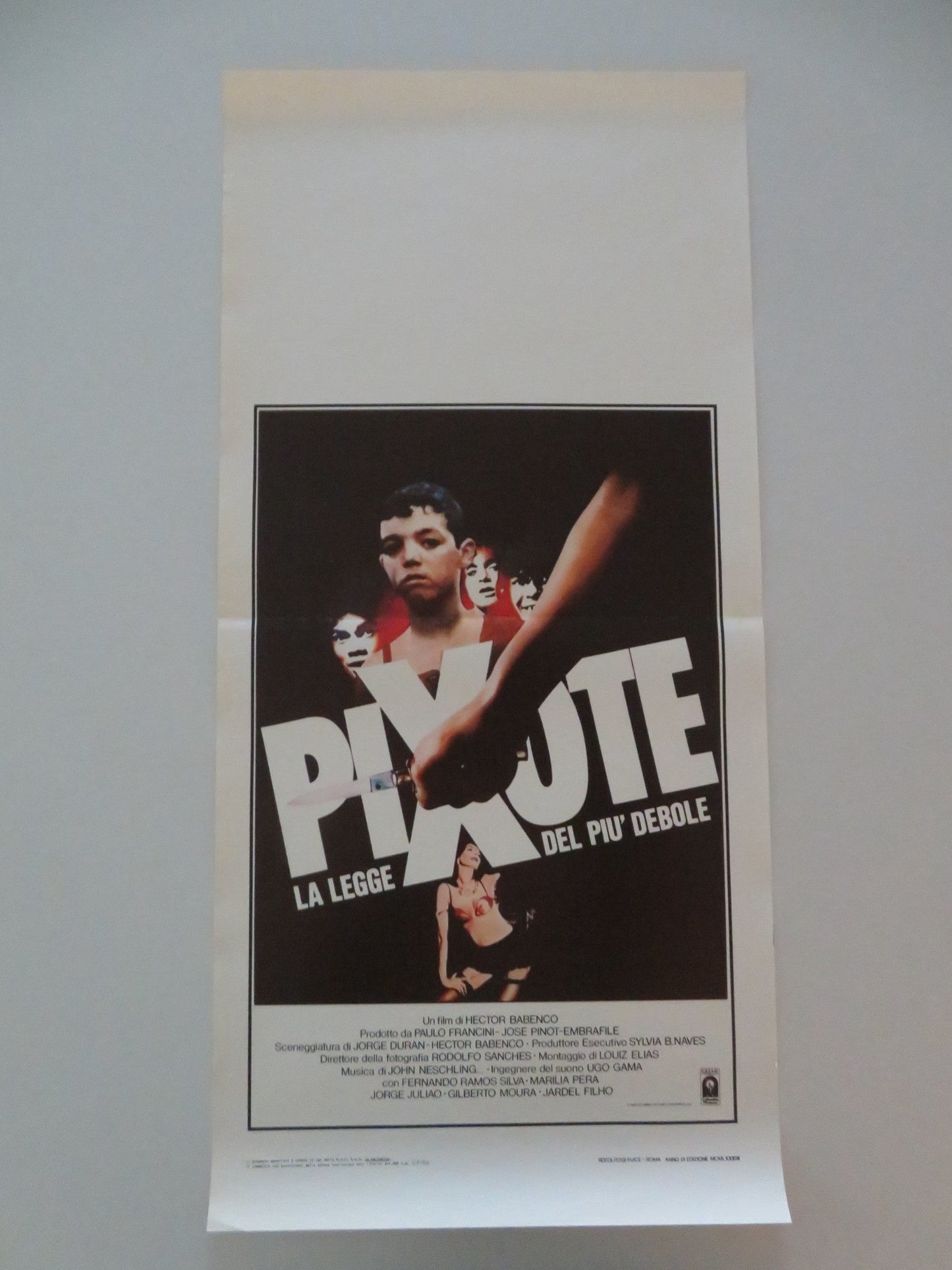 PIXOTE ITALIAN LOCANDINA POSTER FERNANDO RAMOS DA SILVA 1983 Movie posters