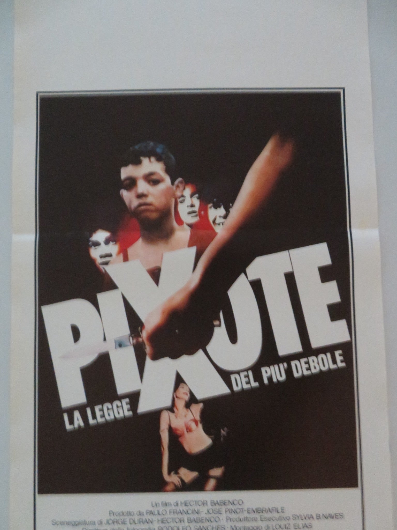 PIXOTE ITALIAN LOCANDINA POSTER FERNANDO RAMOS DA SILVA 1983 Movie posters