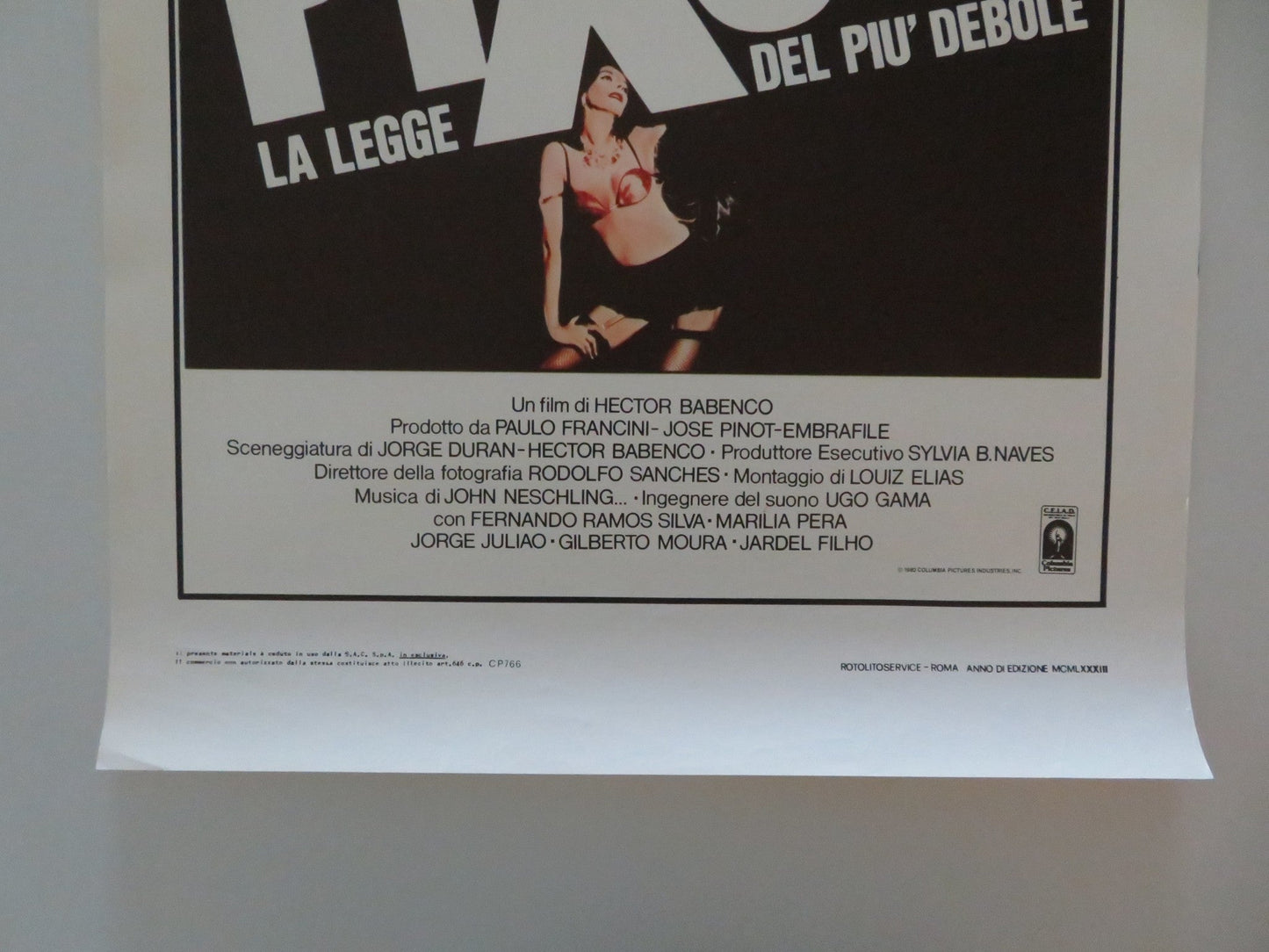 PIXOTE ITALIAN LOCANDINA POSTER FERNANDO RAMOS DA SILVA 1983 Movie posters