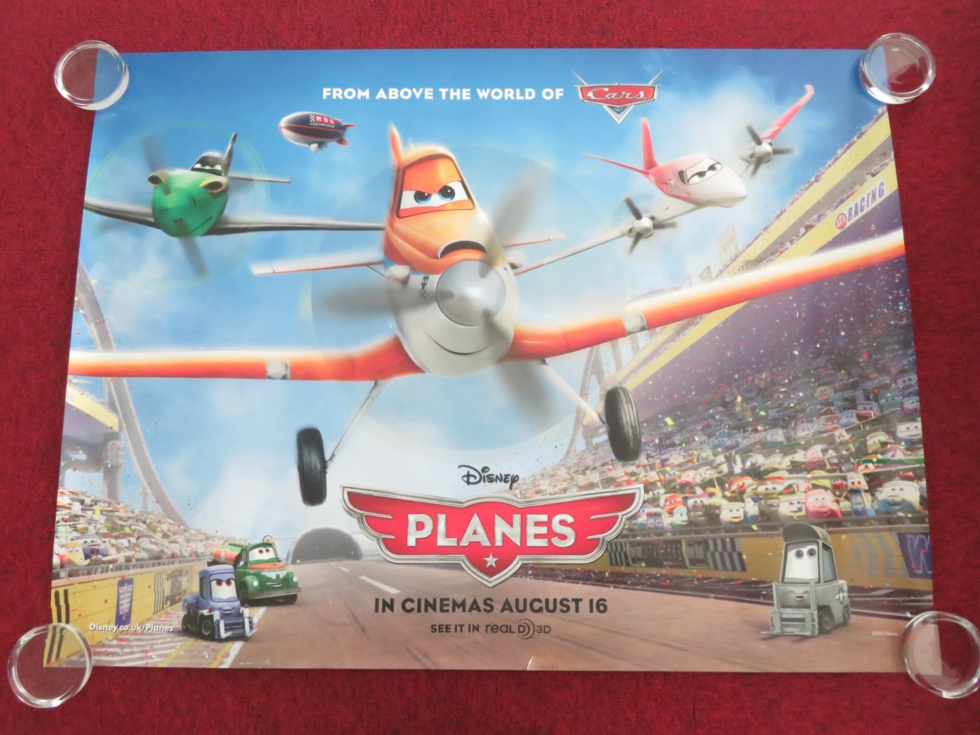 PLANES UK QUAD ROLLED POSTER DISNEY DANE COOK STACY KEACH 2013 - Rendezvous Cinema