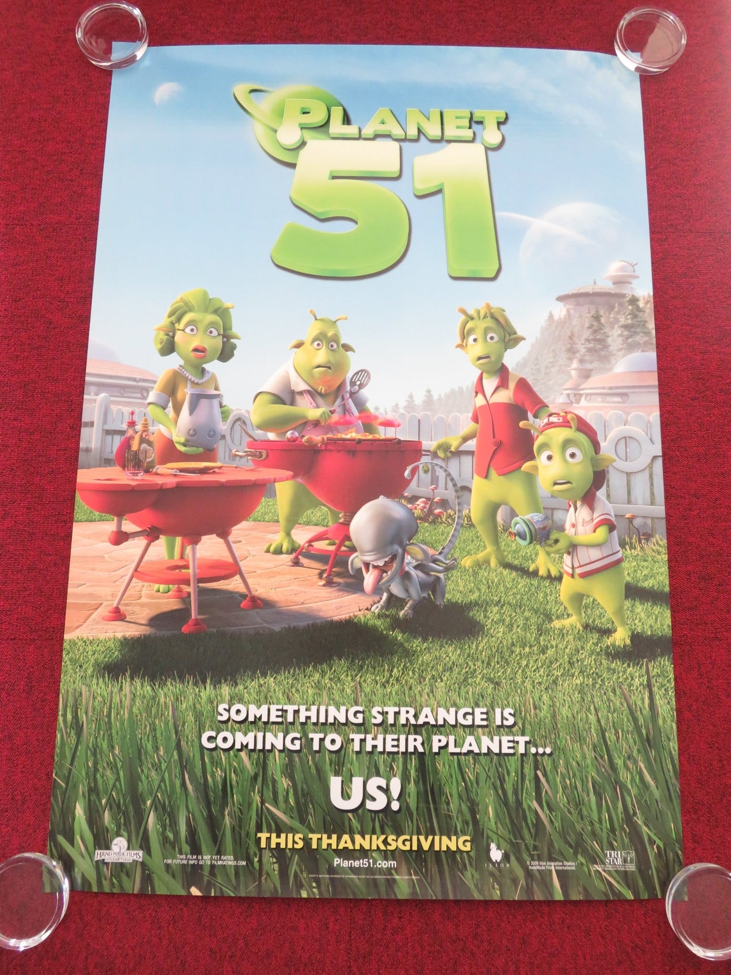 PLANET 51 - B US ONE SHEET ROLLED POSTER DWAYNE JOHNSON JESSICA BIEL 2009 Movie posters