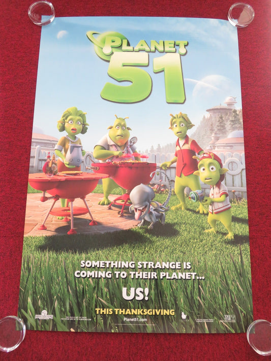 PLANET 51 - B US ONE SHEET ROLLED POSTER DWAYNE JOHNSON JESSICA BIEL 2009 Movie posters