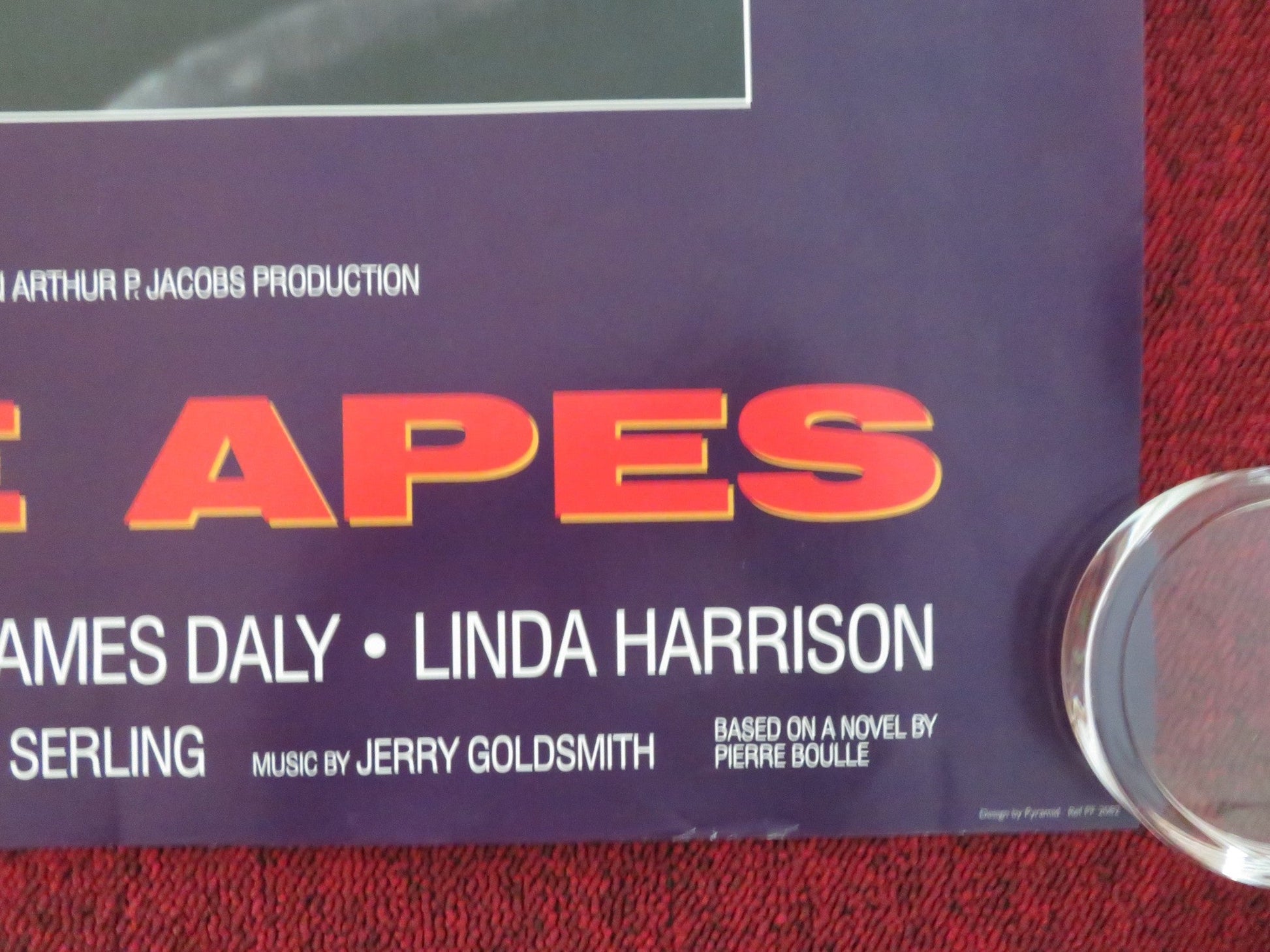 PLANET OF THE APES COMMERCIAL POSTER ROLLED CHARLTON HESTON RODDY MCDOWALL 1980s Movie posters