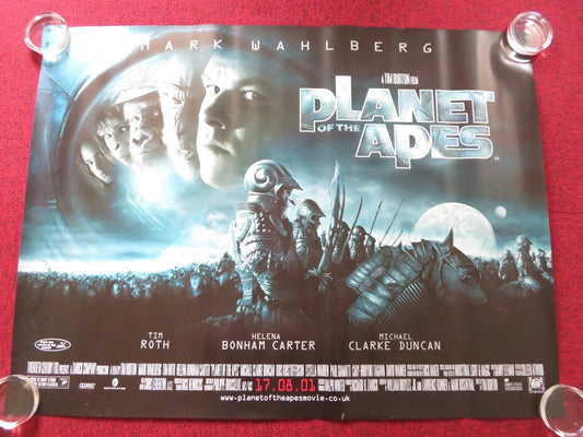 PLANET OF THE APES UK QUAD (30"x 40") ROLLED POSTER TIM BURTON WAHLBERG 2001 Movie posters