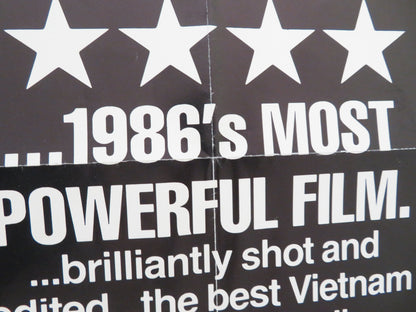 Platoon Folded US One Sheet Poster Tom Berenger Willem Dafoe Charlie Sheen 1986 Movie posters