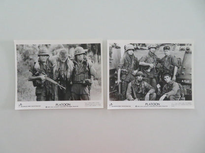 PLATOON MOVIE STILL PHOTO LOT OF 2 CHARLIE SHEEN WILLEM DAFOE 1986 Movie posters