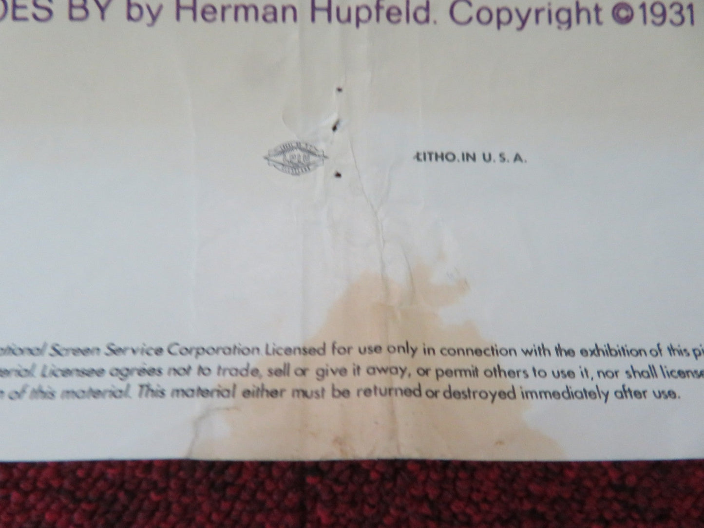 PLAY IT AGAIN, SAM US ONE SHEET ROLLED POSTER WOODY ALLEN DIANE KEATON 1972 Movie posters