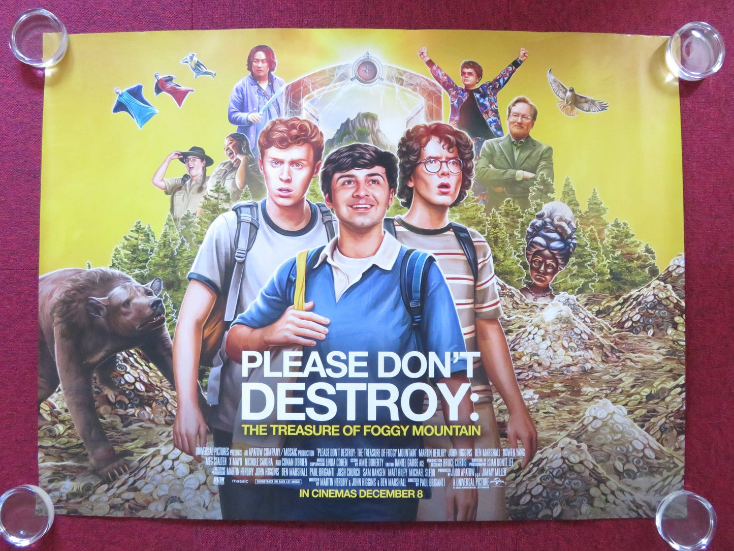 PLEASE DON'T DESTROY: THE TREASURE OF FOGGY MOUNTAIN UK QUAD ROLLED POSTER 2023 Rendezvous Cinema Movie posters