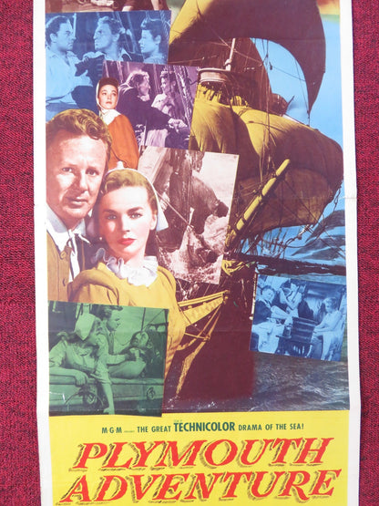 PLYMOUTH ADVENTURE US INSERT POSTER SPENCER TRACY GENE TIERNEY 1952 Rendezvous Cinema Movie posters