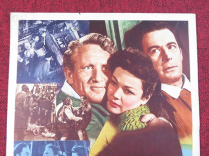 PLYMOUTH ADVENTURE US INSERT POSTER SPENCER TRACY GENE TIERNEY 1952 Rendezvous Cinema Movie posters