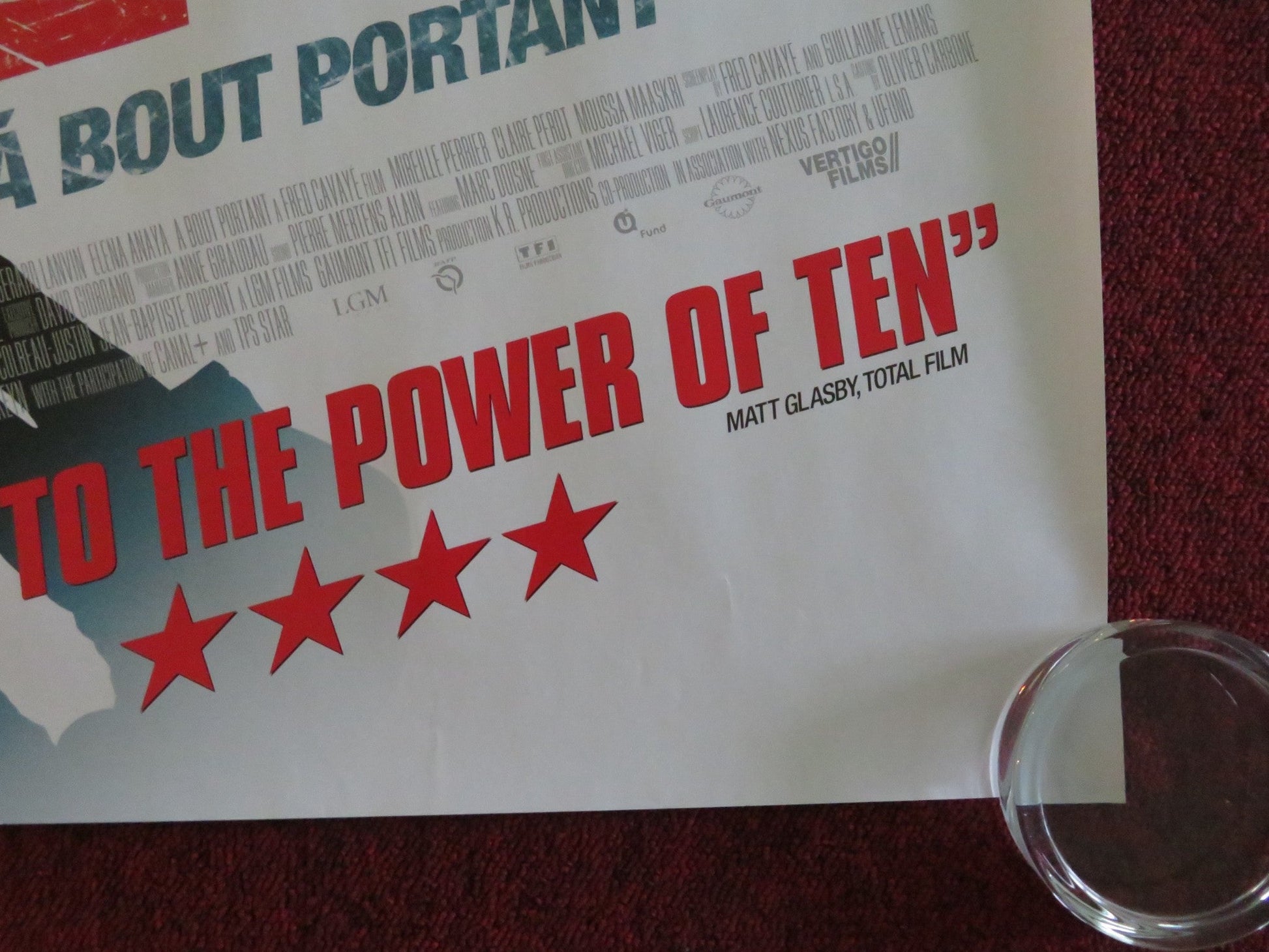 POINT BLANK UK QUAD ROLLED POSTER GILLES LELLOUCHE MIREILLE PERRIER 2010 Movie posters