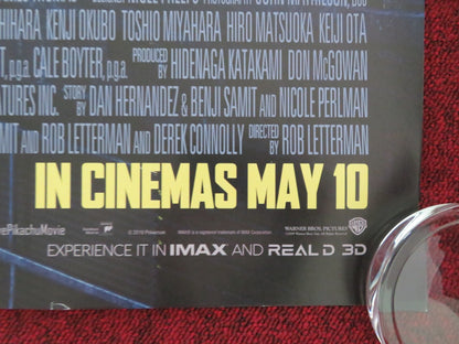 POKEMON DETECTIVE PIKACHU - B UK QUAD ROLLED POSTER RYAN REYNOLDS B. NIGHY 2019 Movie posters