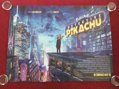 POKEMON DETECTIVE PIKACHU - B UK QUAD ROLLED POSTER RYAN REYNOLDS B. NIGHY 2019 Movie posters