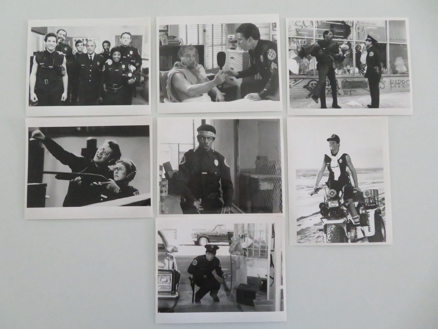 POLICE ACADEMY 2: THEIR FIRST ASSIGNMENT MOVIE STILL PHOTO LOT OF 7 1985 Movie posters