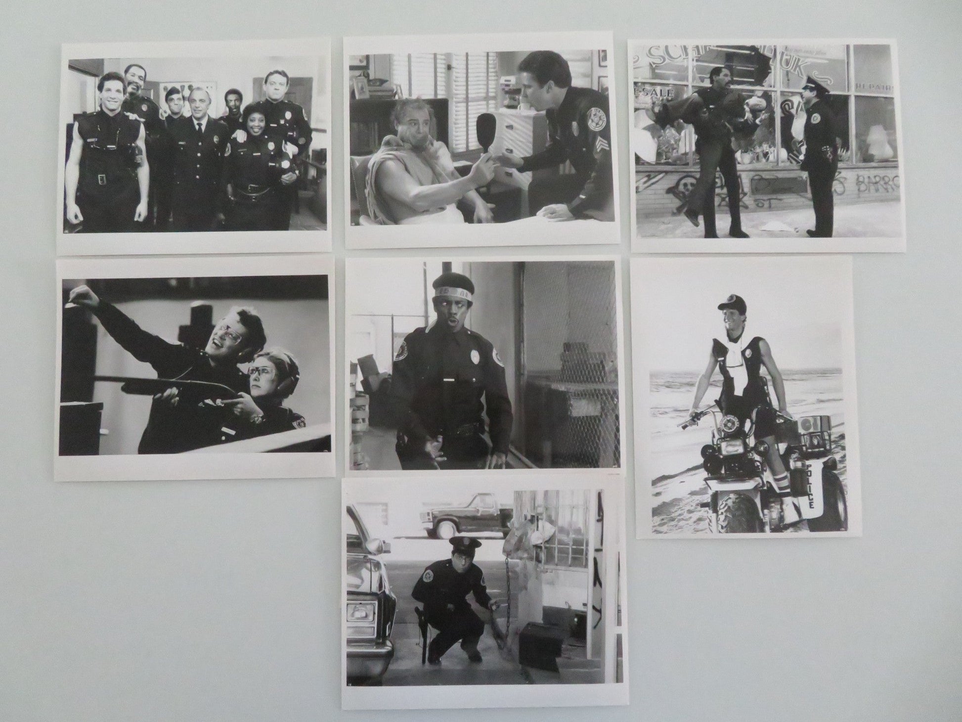 POLICE ACADEMY 2: THEIR FIRST ASSIGNMENT MOVIE STILL PHOTO LOT OF 7 1985 Movie posters