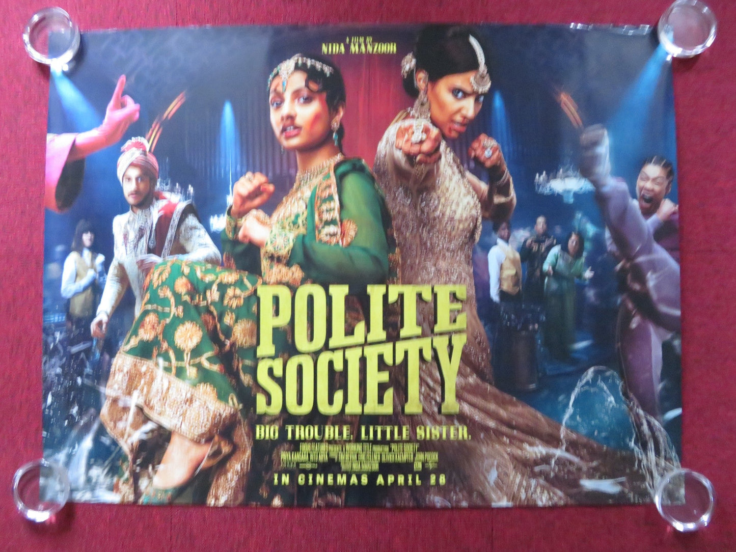 POLITE SOCIETY UK QUAD ROLLED POSTER PRIYA KANSARA RITU ARYA 2023 Rendezvous Cinema Movie posters