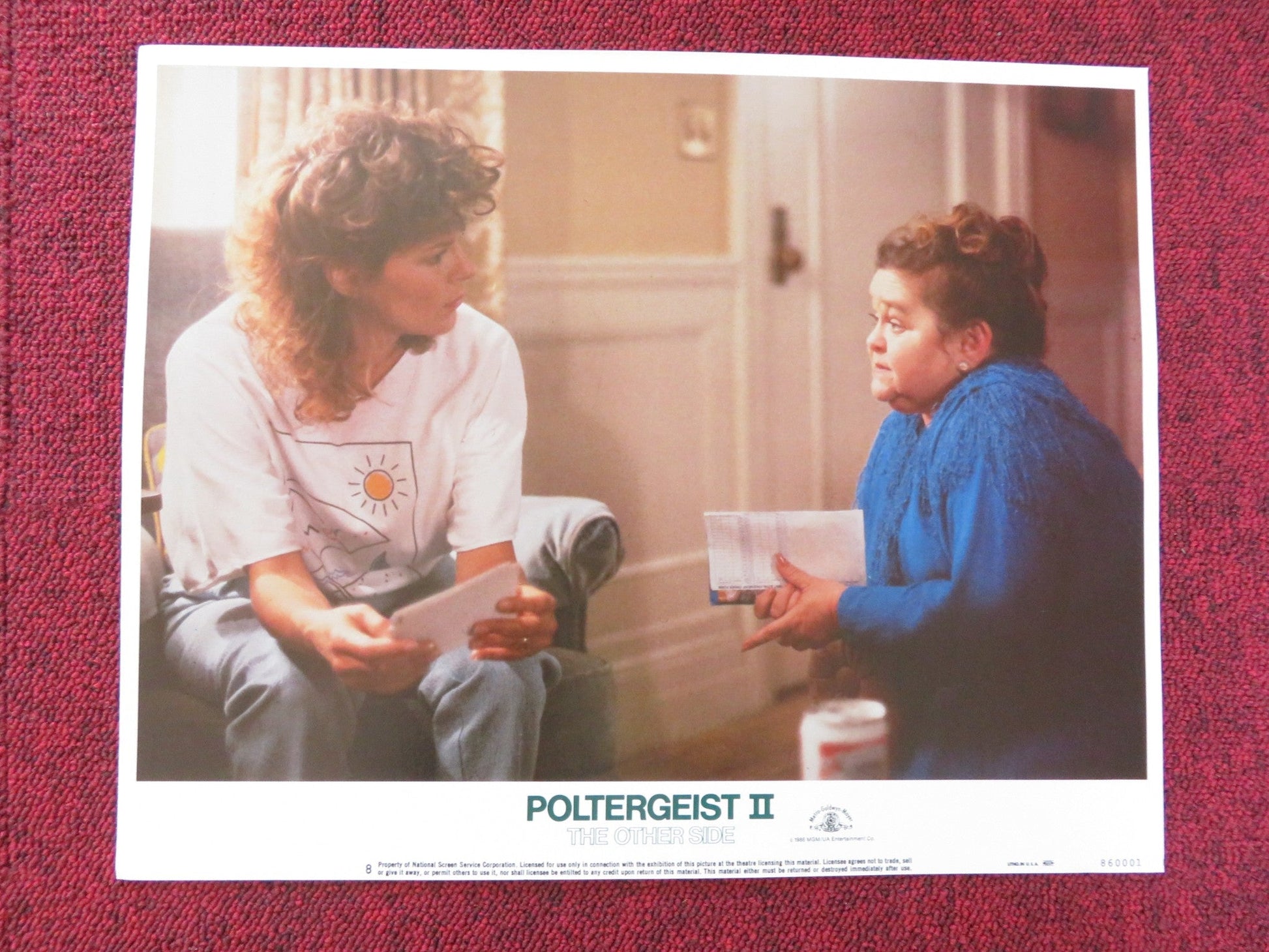 POLTERGEIST II: THE OTHER SIDE US LOBBY CARD FULL SET JOBETH WILLIAMS 1986 Rendezvous Cinema Movie posters