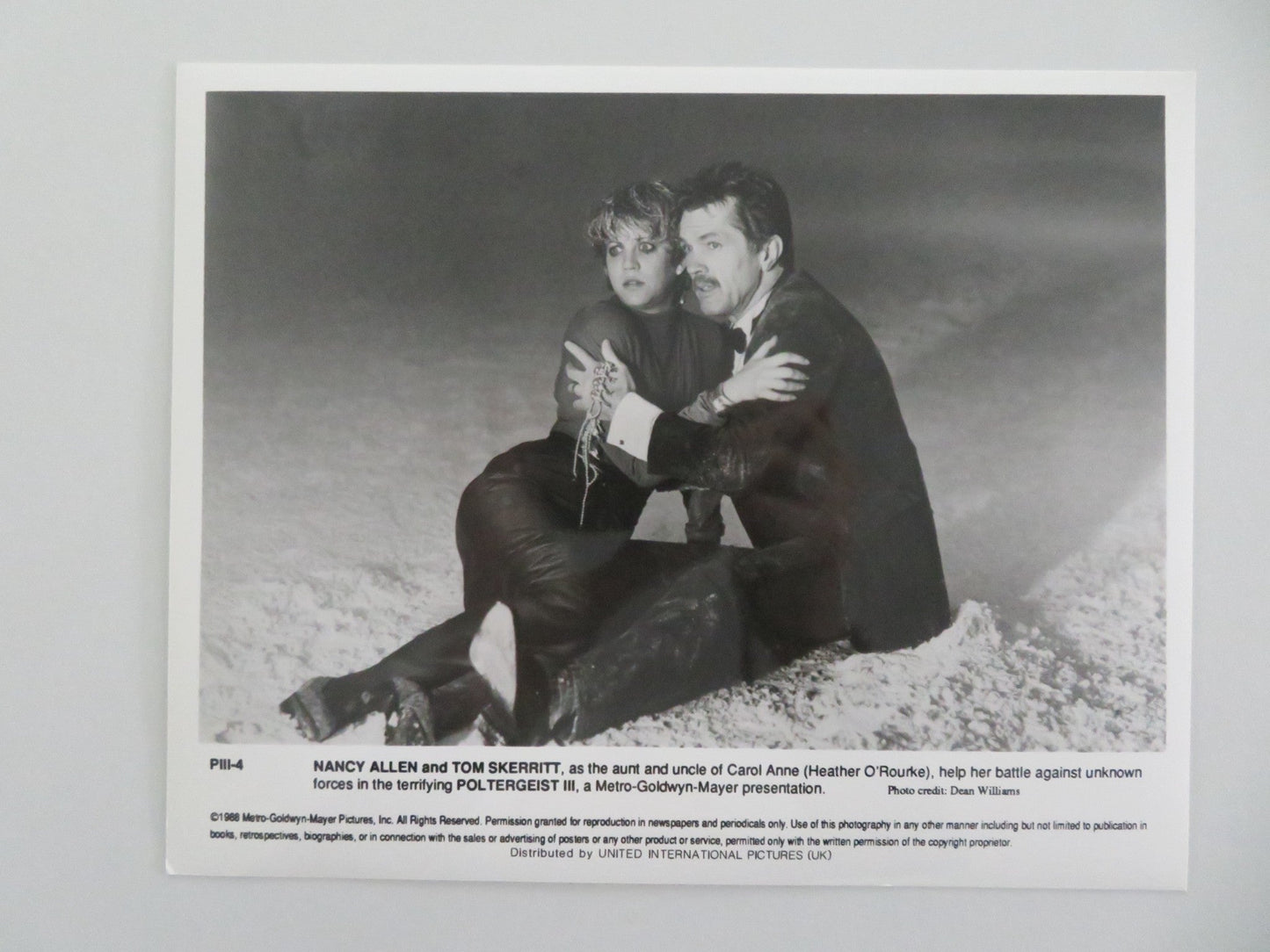 POLTERGEIST III MOVIE STILL PHOTO LOT OF 6 TOM SKERITT HEATHER O'ROURKE 1988 Movie posters