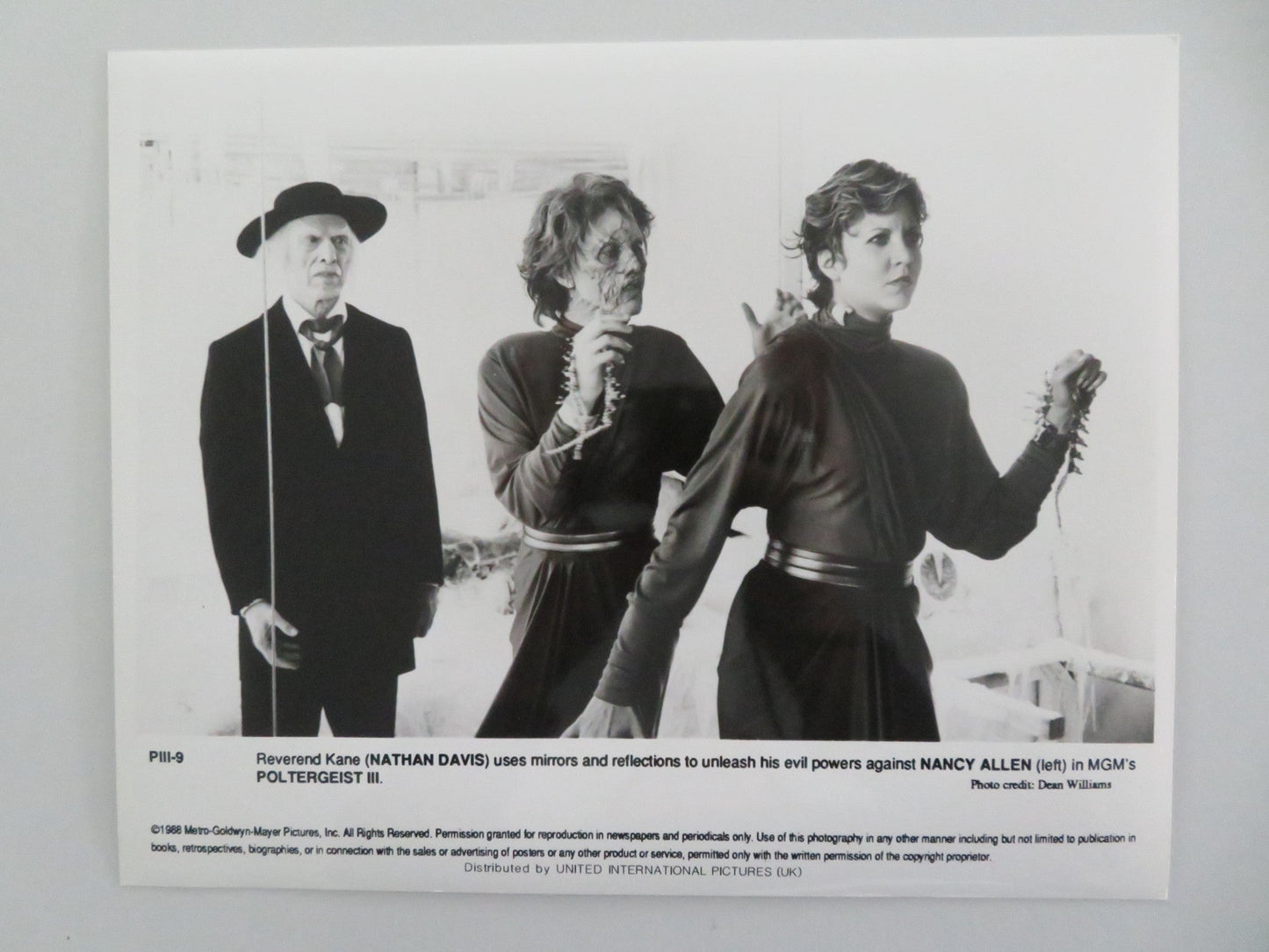 POLTERGEIST III MOVIE STILL PHOTO LOT OF 6 TOM SKERITT HEATHER O'ROURKE 1988 Movie posters