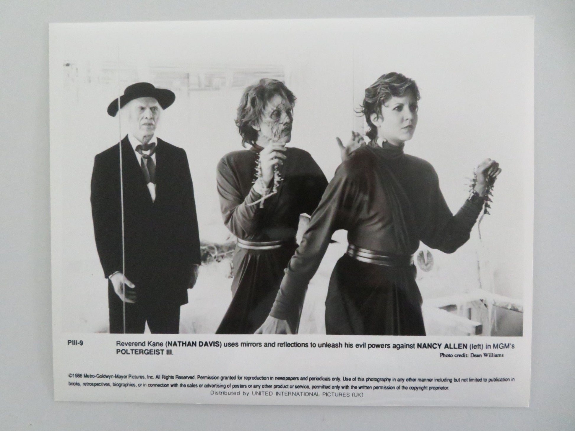 POLTERGEIST III MOVIE STILL PHOTO LOT OF 6 TOM SKERITT HEATHER O'ROURKE 1988 Movie posters