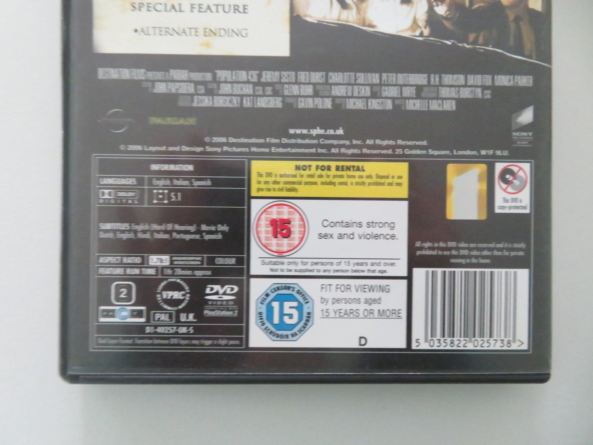 Population 436 (DVD) David Ames Leigh Enns 2006 Region 2 Movie posters
