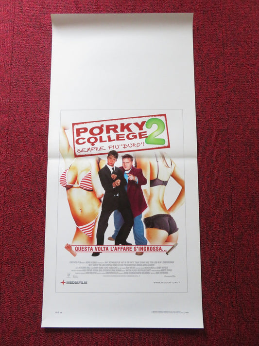 PORKY COLLEGE 2 SEMPRE PIU DURO - B ITALIAN LOCANDINA POSTER TOBIAS SCHENKE 2000 Rendezvous Cinema Movie posters