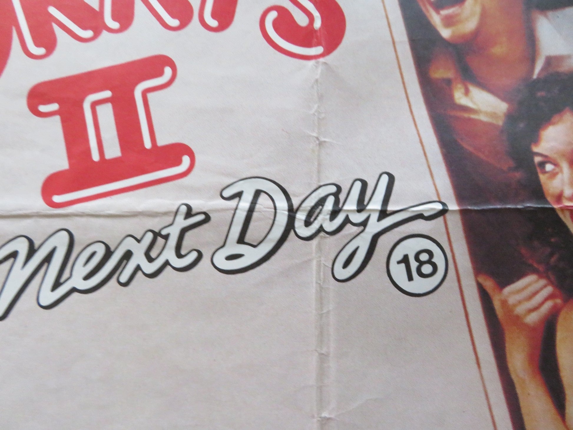 PORKY'S II: THE NEXT DAY UK QUAD ROLLED POSTER DAN MONAHAN WYATT KNIGHT 1983 Rendezvous Cinema Movie posters