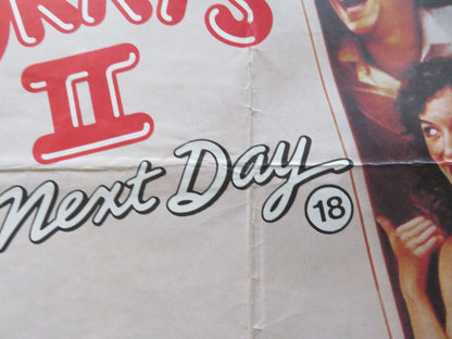 PORKY'S II: THE NEXT DAY UK QUAD ROLLED POSTER DAN MONAHAN WYATT KNIGHT 1983 Rendezvous Cinema Movie posters