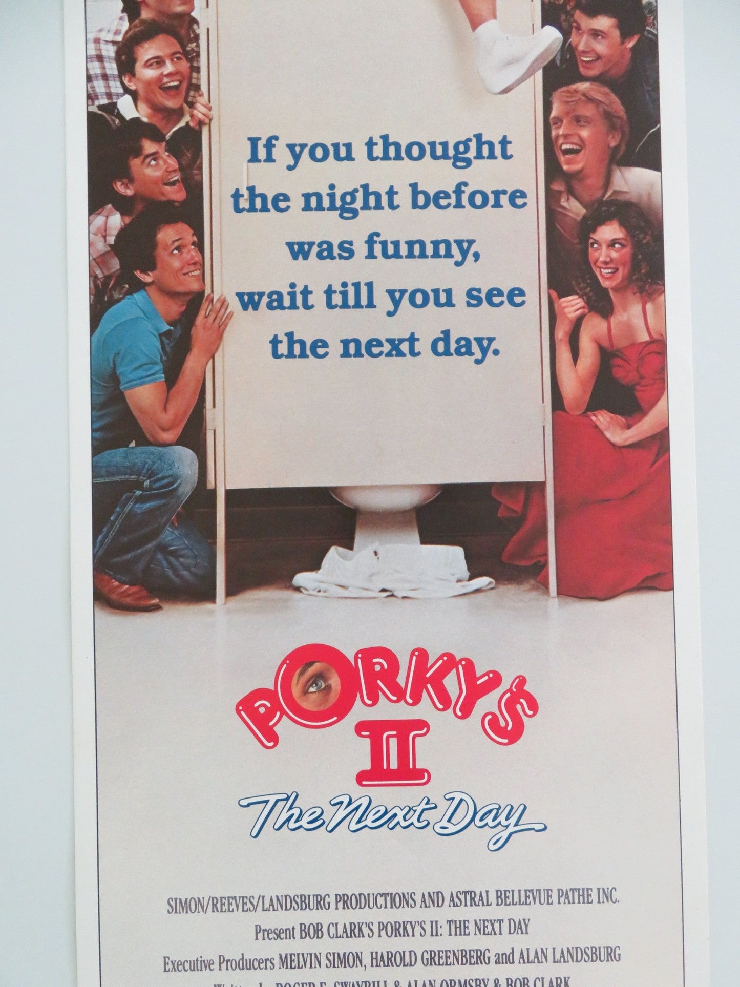 PORKY'S II: THE NEXT DAY US INSERT POSTER DAN MONAHAN WYATT KNIGHT 1983 Movie posters
