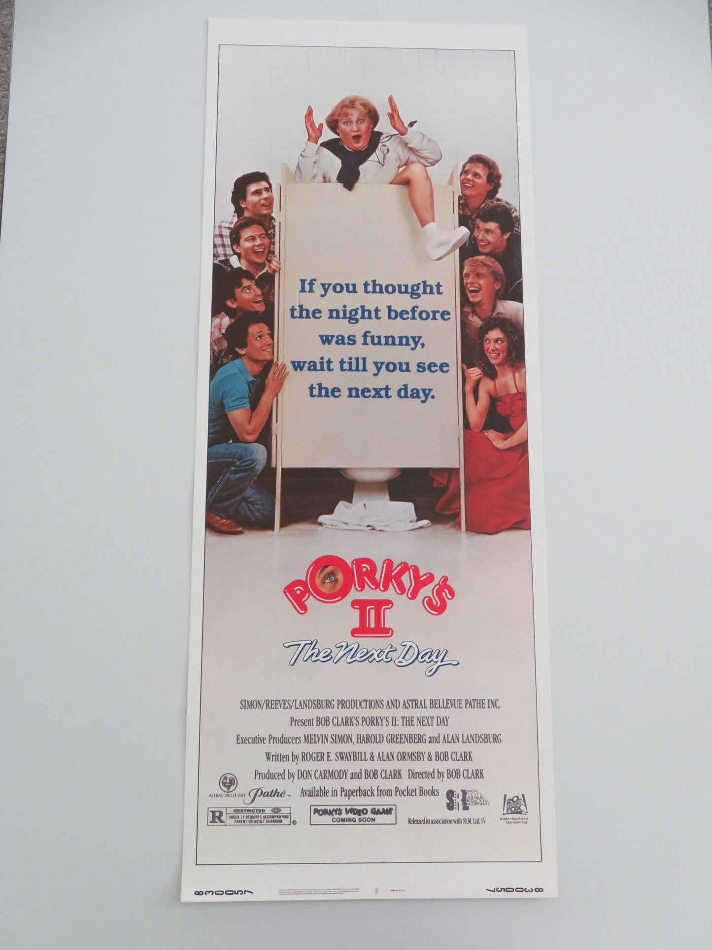 PORKY'S II: THE NEXT DAY US INSERT POSTER DAN MONAHAN WYATT KNIGHT 1983 Movie posters