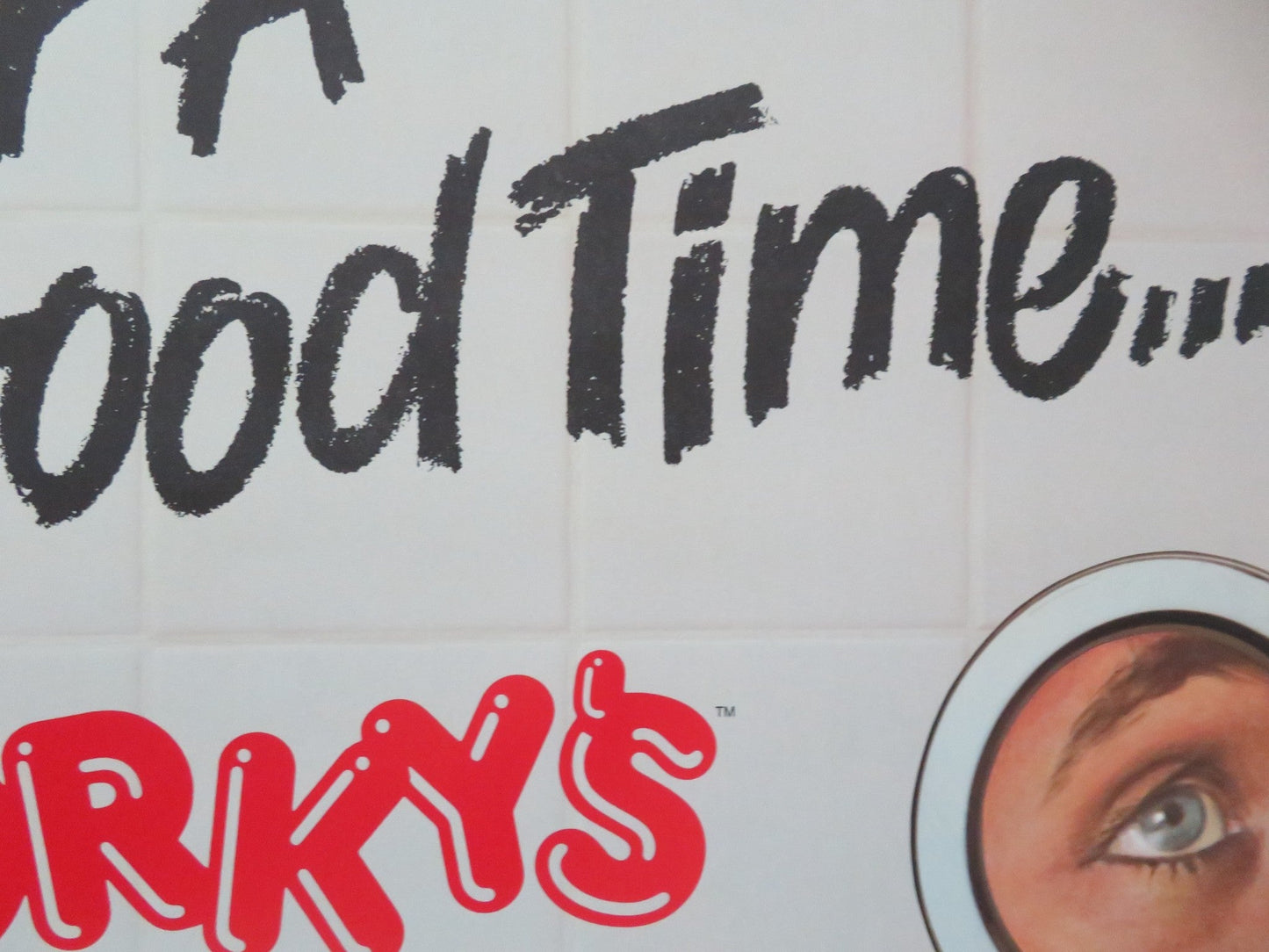 PORKY'S VHS US ONE SHEET ROLLED POSTER KIM CATTRALL SCOTT COLOMBY 1983 Movie posters