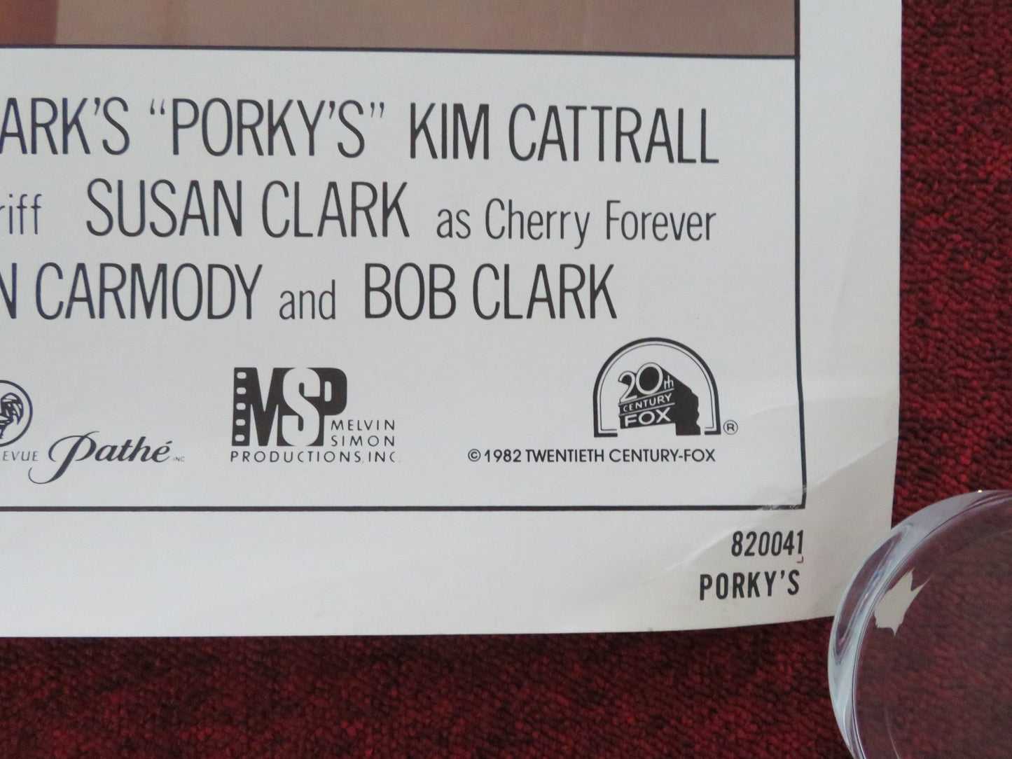 PORKY'S VHS US ONE SHEET ROLLED POSTER KIM CATTRALL SCOTT COLOMBY 1983 Movie posters