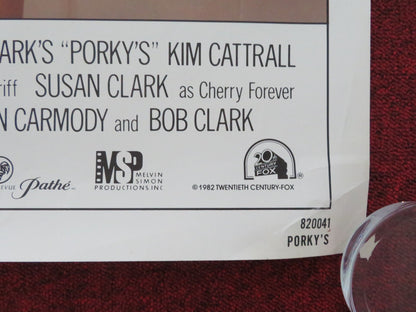 PORKY'S VHS US ONE SHEET ROLLED POSTER KIM CATTRALL SCOTT COLOMBY 1983 Movie posters
