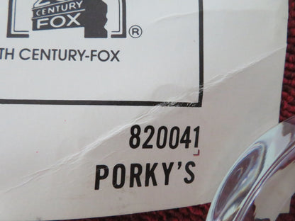 PORKY'S VHS US ONE SHEET ROLLED POSTER KIM CATTRALL SCOTT COLOMBY 1983 Movie posters