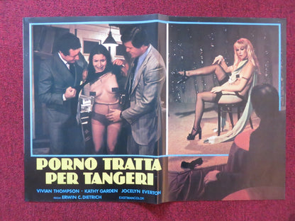 PORNO TRATTA PER TANGERI - B ITALIAN FOTOBUSTA POSTER VIVIAN THOMPSON 1977 Rendezvous Cinema Movie posters