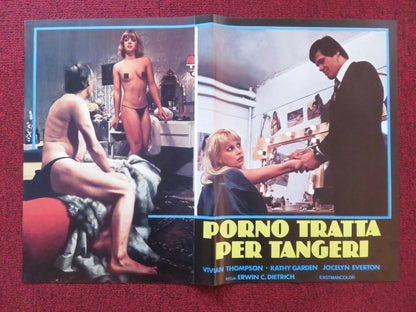PORNO TRATTA PER TANGERI - C ITALIAN FOTOBUSTA POSTER VIVIAN THOMPSON 1977 Rendezvous Cinema Movie posters