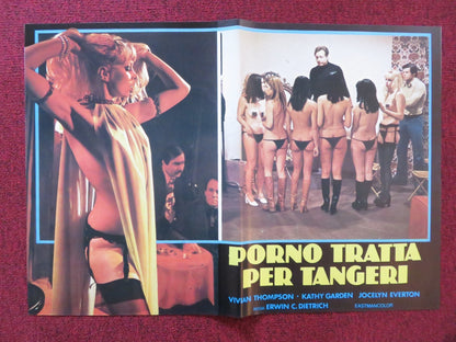 PORNO TRATTA PER TANGERI - D ITALIAN FOTOBUSTA POSTER VIVIAN THOMPSON 1977 Rendezvous Cinema Movie posters