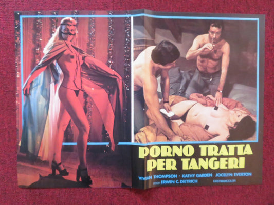PORNO TRATTA PER TANGERI - E ITALIAN FOTOBUSTA POSTER VIVIAN THOMPSON 1977 Rendezvous Cinema Movie posters