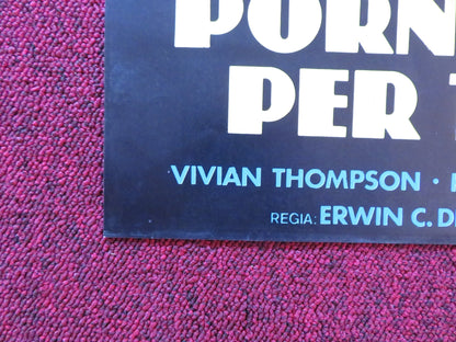PORNO TRATTA PER TANGERI - F ITALIAN FOTOBUSTA POSTER VIVIAN THOMPSON 1977 Rendezvous Cinema Movie posters