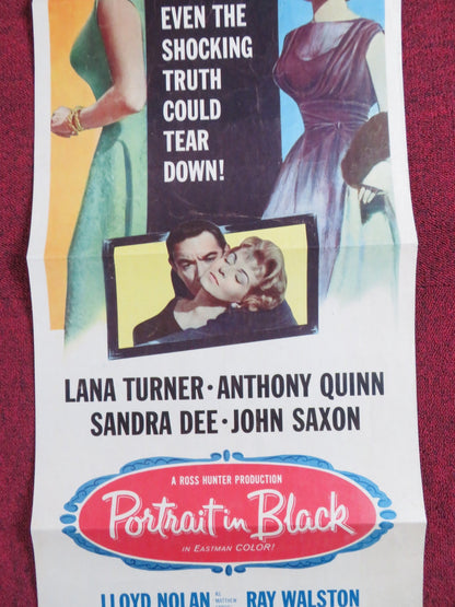 PORTRAIT IN BLACK US INSERT POSTER LANA TURNER ANTHONY QUINN 1960 Rendezvous Cinema Movie posters