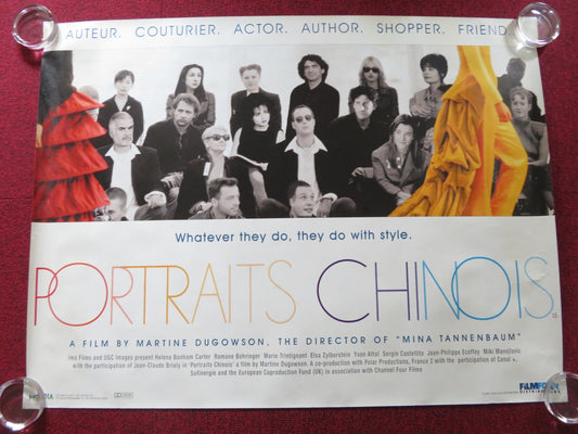 PORTRAITS CHINOIS UK QUAD ROLLED POSTER HELENA BONHAM CARTER R. BOHRINGER 1996 Rendezvous Cinema Movie posters