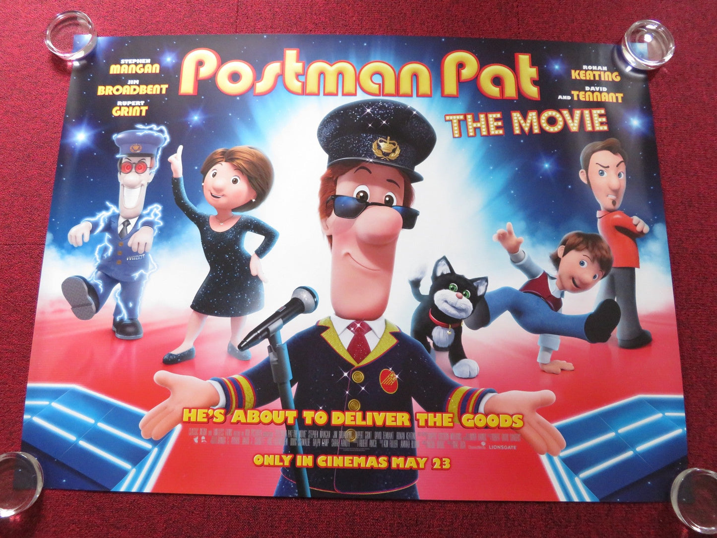 POSTMAN PAT: THE MOVIE UK QUAD ROLLED POSTER STEPHEN MANGAN DAVID TENNANT 2014 Rendezvous Cinema Movie posters