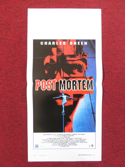 POSTMORTEM ITALIAN LOCANDINA POSTER CHARLES SHEEN MICHAEL HALSY 1998 Rendezvous Cinema Movie posters