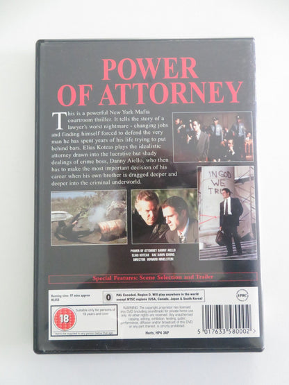 Power of Attorney (DVD) Danny Aiello Elias Koteas 1995 Region 0 Movie posters