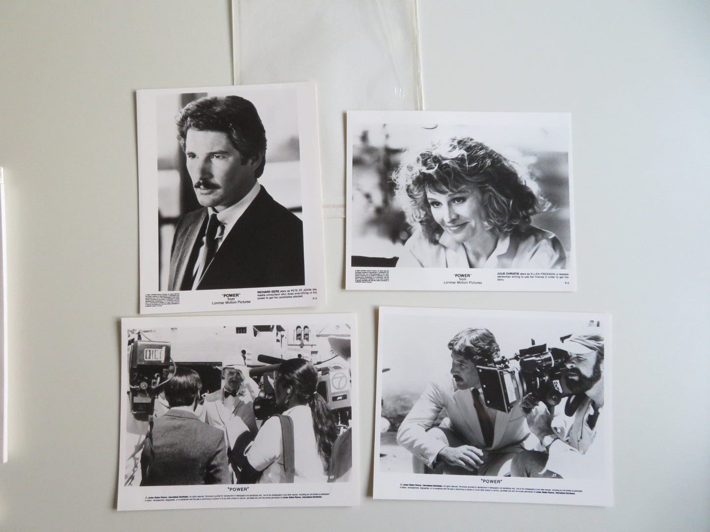 POWER PRESS KIT 1986 RICHARD GERE GENE HACKMAN Movie posters