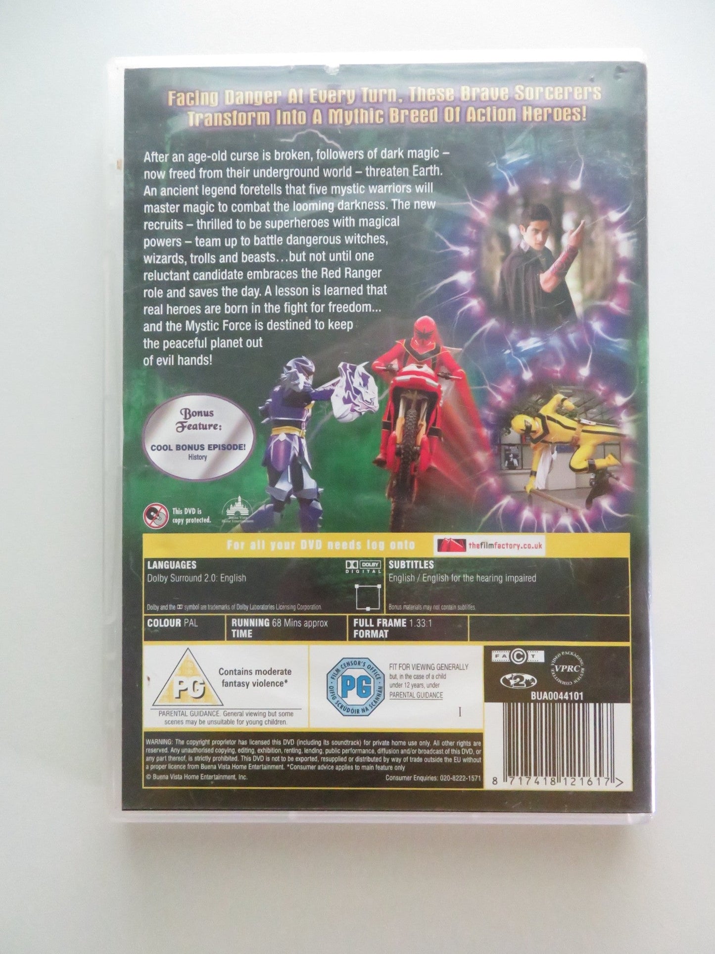 POWER RANGERS MYSTIC FORCE BROKEN SPELL VOLUME 1 (DVD) F. DIRANI 2006 REGION 2 Movie posters