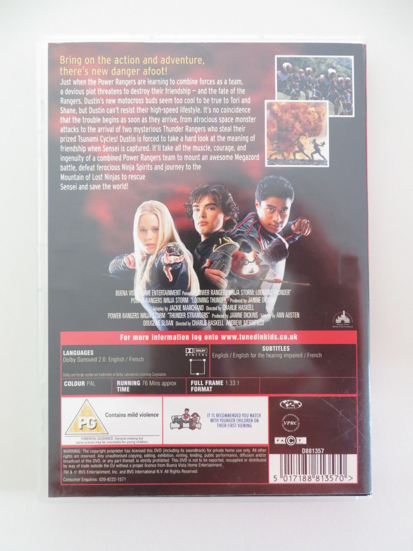 POWER RANGERS: NINJA STORM - LOOMING THUNDER (DVD) PUA MAGASIVA 2003 REGION 2 - Rendezvous Cinema