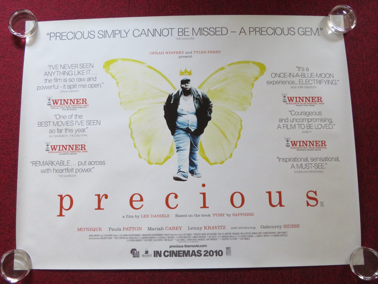 PRECIOUS UK QUAD ROLLED POSTER GABOUREY SIDIBE MO'NIQUE 2009 Rendezvous Cinema Movie posters
